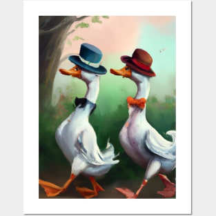 Two ducks Posters and Art